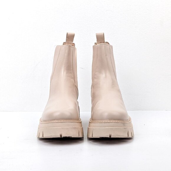 Ash Women Links Ivory Leather Platform Ankle Chelsea Boots 10.5US EUR41 - Picture 2 of 8